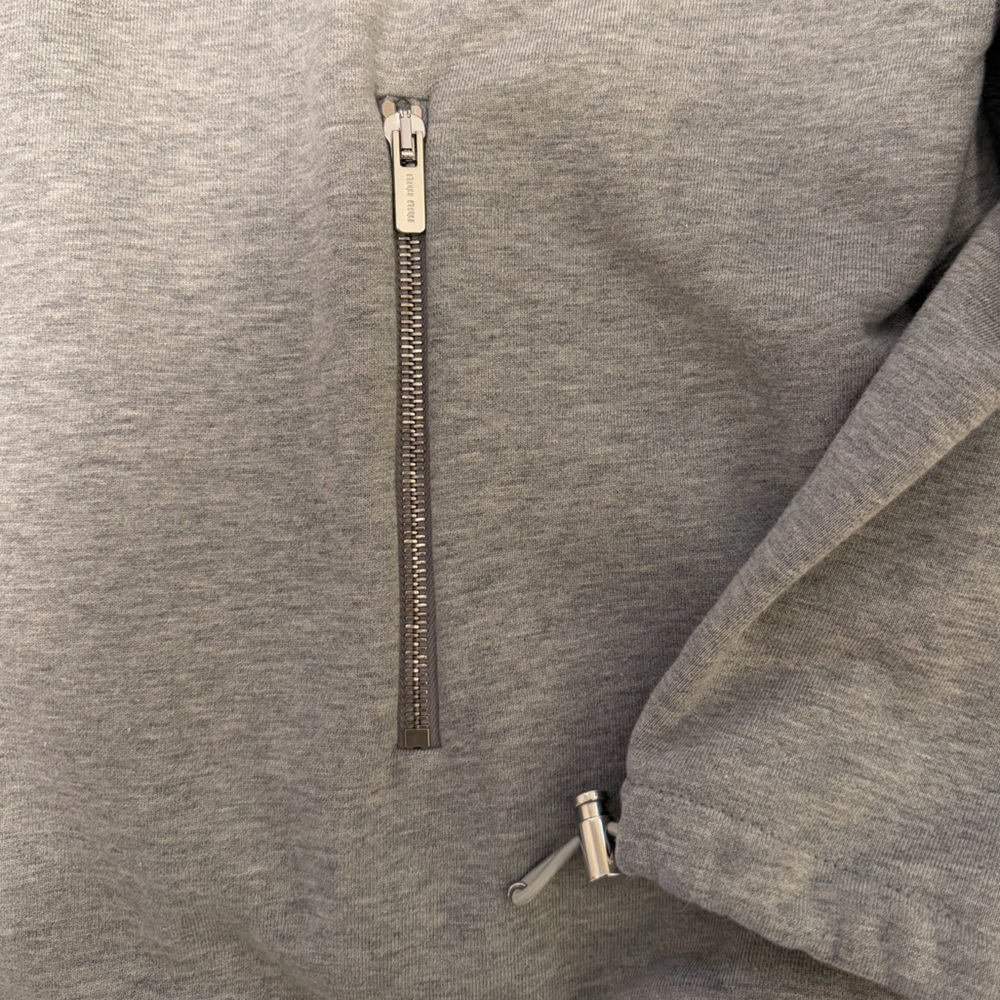 Miu Miu Cotton fleece zipper sweatshirt xs - Picture 9 of 11